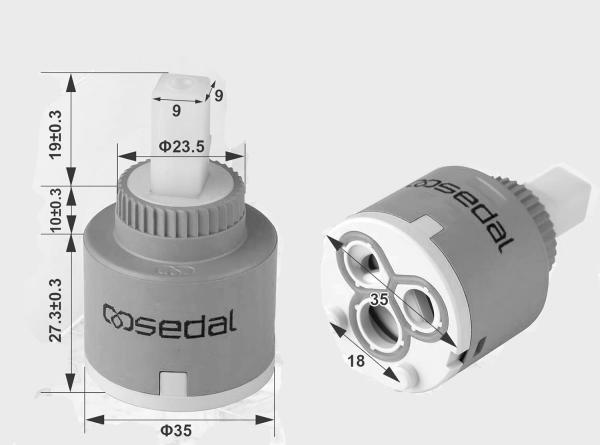 Mischerkartusche für Wandarmatur