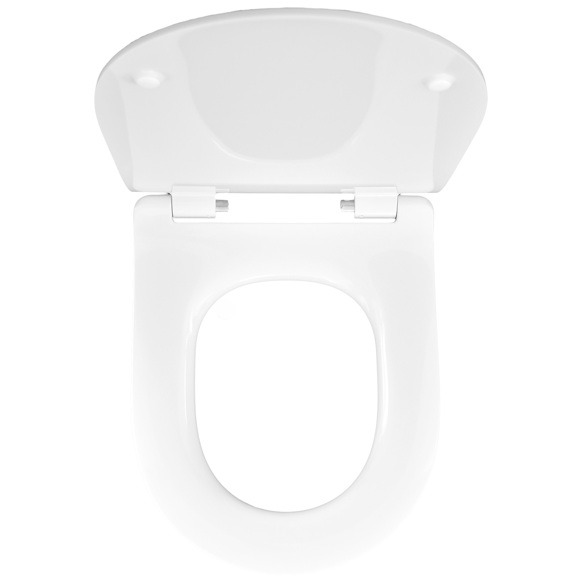 Temtasi WC-Sitz Toilettensitz Slim für Wand-Dusch-WC mit Absenkautomatik weiß