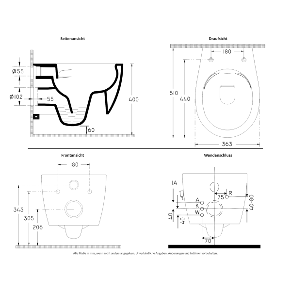 SENTIMENTI MAV Dusch-WC Paket 1