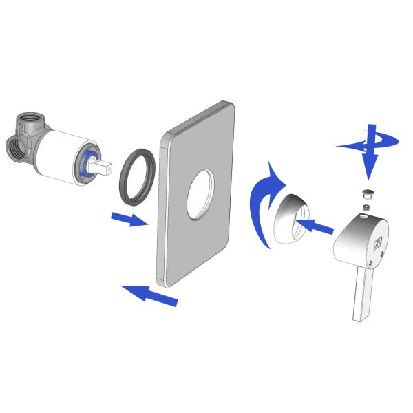 Mischerkartusche für Wandarmatur