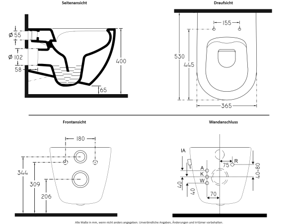 INFINITY MAV Dusch-WC Paket 1