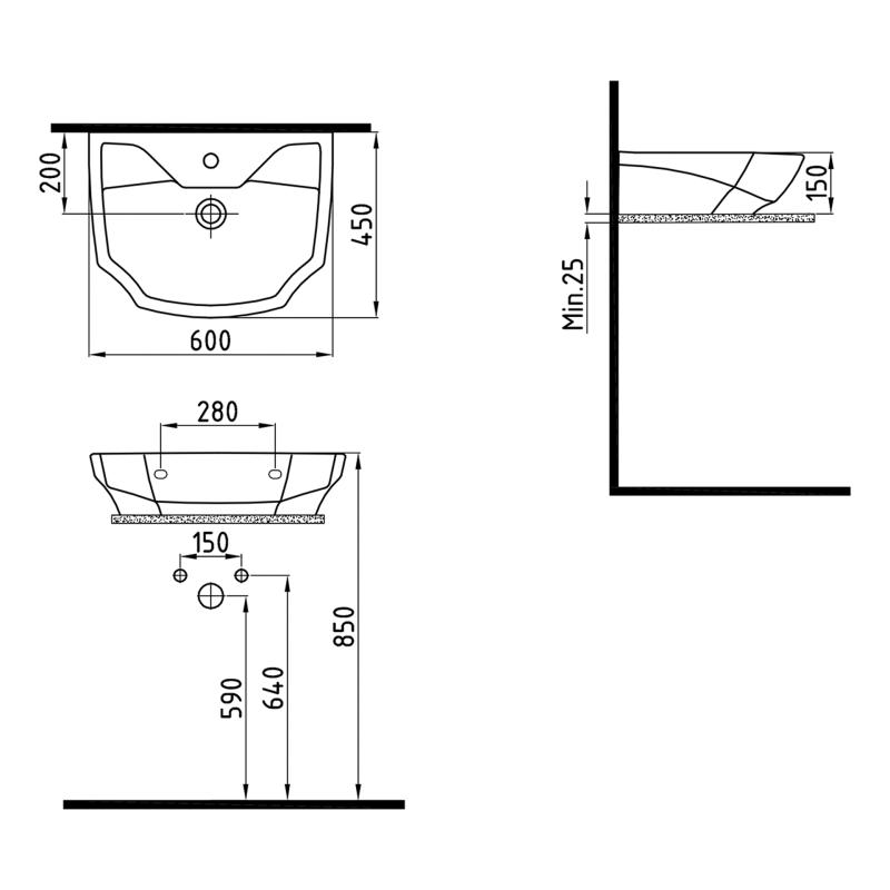 FRACTURE Waschbecken