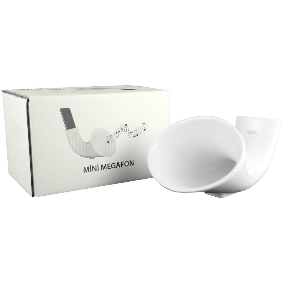 TEMTASI MEGAFON Mini Handylautsprecher weiß
