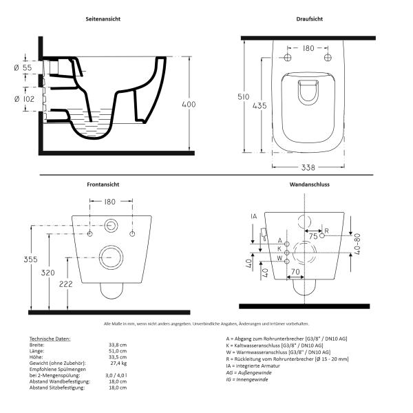 VEA MAV Dusch-WC Paket 1
