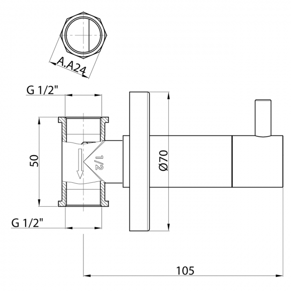 Kaltwasserarmatur TAA70