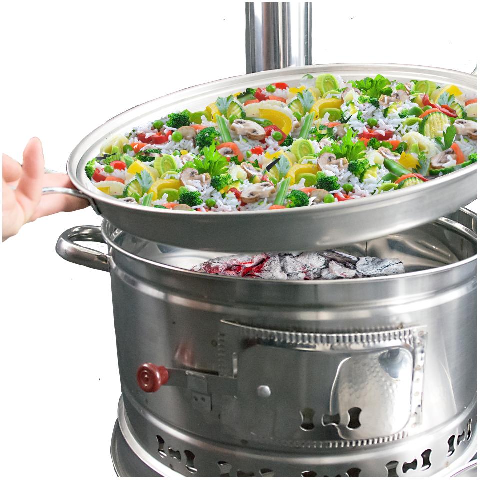 Wokpfanne mit Deckel (Set-Preis)