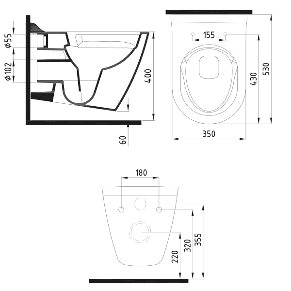 MINERAL MA5201N GoldEdition Dusch WC